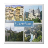 zLU003 LUXEMBURG, Europa, Fliese (Vorderseite)