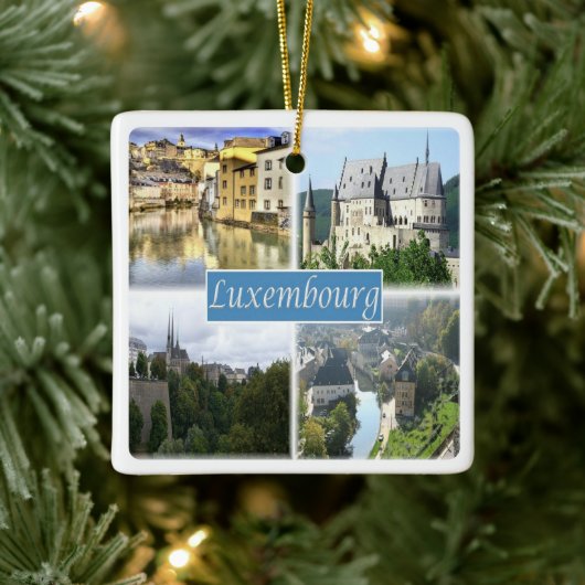 zLU003 LUXEMBURG, Keramikornament (Baum)