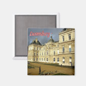 zLU006 PALACE, Luxemburg, Kühlschrank Magnet (Vorderseite/Rückseite)