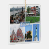 zLV003 RIGA, Latvijas, Republika Lettland, Keramikornament (Rechts)