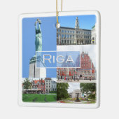 zLV004 RIGA, Republika Lettland, Europa, Keramikornament (Links)