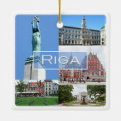 zLV004 RIGA, Republika Lettland, Europa, Keramikornament (Rückseite)