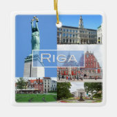 zLV004 RIGA, Republika Lettland, Europa, Keramikornament (Vorderseite)