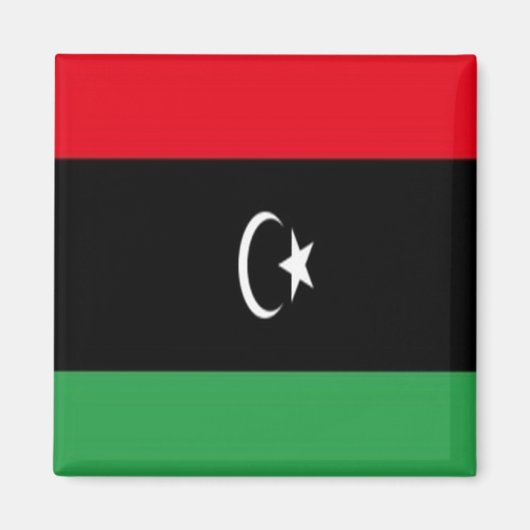 zLY001 LIBYA, FLAG, Afrika, Kühlschrank Magnet (Vorne)