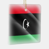 zLY002 LIBYA, Waving Flag Libanese, Afrika, Keramikornament (Rechts)
