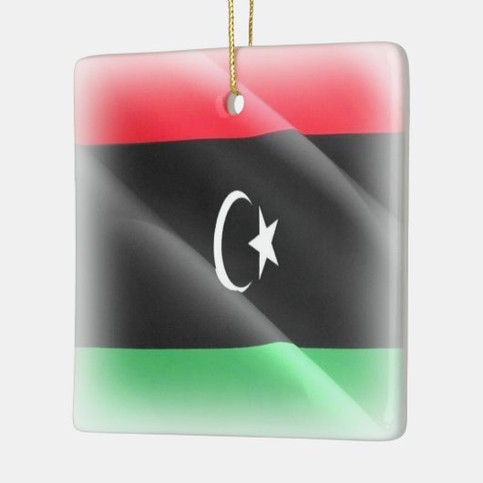 zLY002 LIBYA, Waving Flag Libanese, Afrika, Keramikornament (Links)