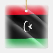 zLY002 LIBYA, Waving Flag Libanese, Afrika, Keramikornament (Rückseite)