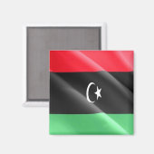 zLY002 LIBYA, Waving Flag Libanesisch, Afrika, Küh Magnet (Vorderseite/Rückseite)