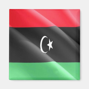 zLY002 LIBYA, Wehende Flagge Libanesische, Afrika, Magnet