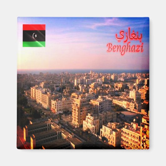zLY006 BENGHAZI, Libyen - Bengasi, Afrika, Kühlsch Magnet (Vorne)