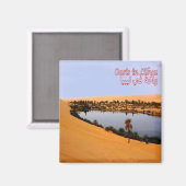 zLY008 OASIS, Libyen, Afrika, Kühlschrank Magnet (Vorderseite/Rückseite)
