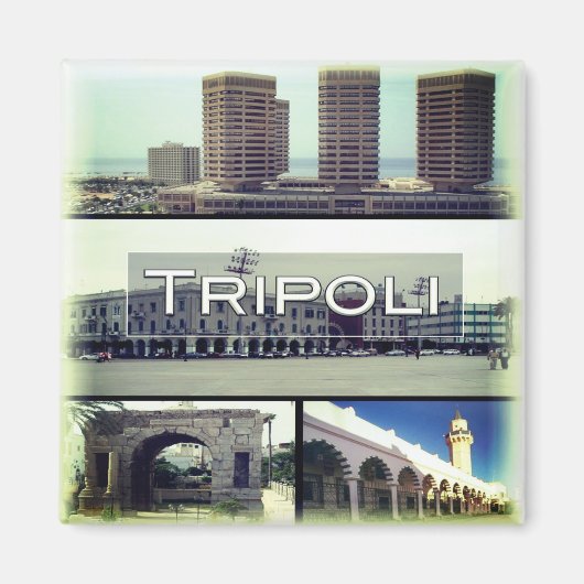 zLY022 TRIPOLI, Mosaik, Libyen, Afrika, Kühlschran Magnet (Vorne)