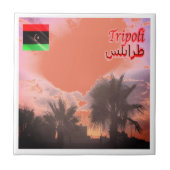 zLY024 TRIPOLI, Sky, Libyen, Afrika, Fliese (Vorderseite)