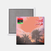 zLY024 TRIPOLI, Sky, Libyen, Afrika, Kühlschrank Magnet (Vorderseite/Rückseite)