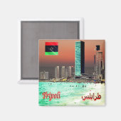zLY025 TRIPOLI, Türme, Libyen, Afrika, Kühlschrank Magnet (Vorderseite/Rückseite)