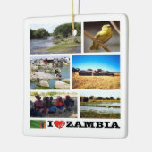 ZM010 ZAMBIA I Liebe, Mosaik, Afrika, Keramikornament (Links)