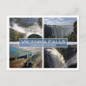 ZM Sambia - Simbabwe - Victoria Falls - Postkarte (Vorderseite)