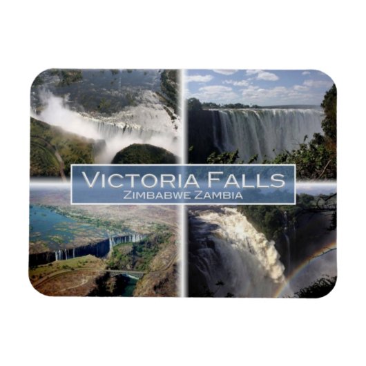 ZM Sambia Zimbabwe - Victoria Falls - Magnet (Horizontal)