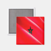 zMA002 MAROKKO, Waving Flag, Afrika, Kühlschrank Magnet (Vorderseite/Rückseite)