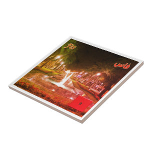 zMA008 FEZ by Night, Marokko, Fliese