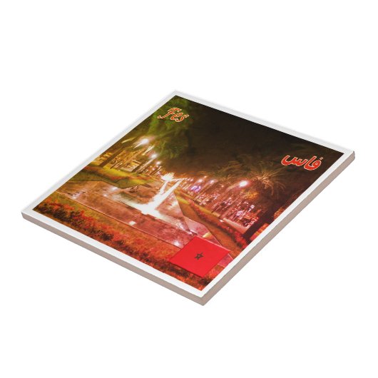 zMA008 FEZ by Night, Marokko, Fliese (Seite)