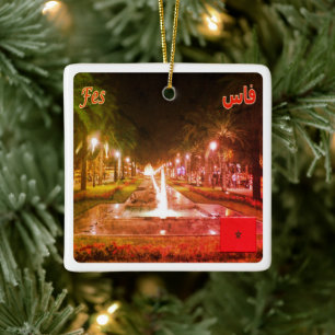 zMA008 FEZ by Night, Marokko, Keramikornament