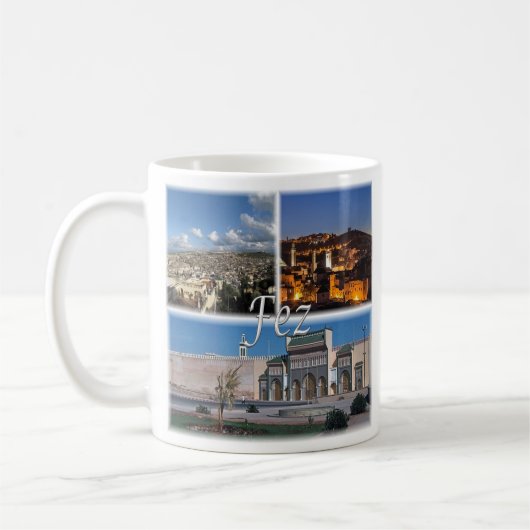 zMA016 FEZ, Mosaik, Marokko, Afrika, Kaffeetasse (Links)