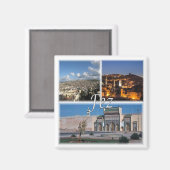 zMA016 FEZ, Mosaik, Marokko, Afrika, Kühlschrank Magnet (Vorderseite/Rückseite)