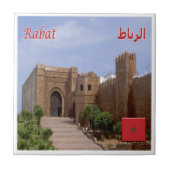 zMA018 RABAT, Marokko, Afrika, Fliese (Vorderseite)