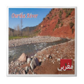 zMA022 MOROCCO, Fluss Ourika, Afrika, Fliese (Vorderseite)