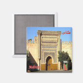 zMA024 MEKNTES, Königlicher Palast, Marokko, Kühls Magnet (Vorderseite/Rückseite)