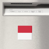zMC001 Monegasque FLAG, Fürstentum Monaco Magnet (In Situ (Geschirrspüler))