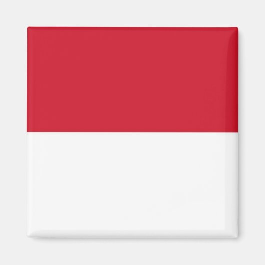 zMC001 Monegasque FLAG, Fürstentum Monaco Magnet (Vorne)