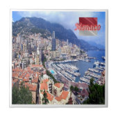 zMC005 PRINZIPALITÄT DES MONACO-Panoramas, Fliese (Vorderseite)