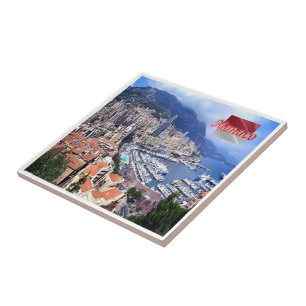 zMC005 PRINZIPALITÄT DES MONACO-Panoramas, Fliese