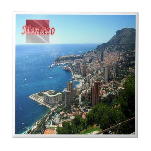 ZMC010 PRINZIPALITÄT VON MONACO, Ansicht Fliese (Vorderseite)