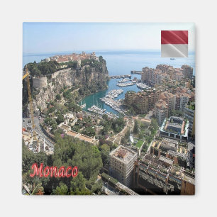 zMC011 PORT OF FONTVIEILLE, Monaco, Kühlschrank Magnet