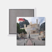 zMC012 PALAIS, Monaco, Kühlschrank Magnet (Vorderseite/Rückseite)