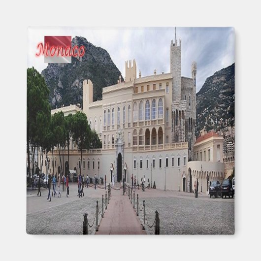 zMC012 PALAIS, Monaco, Kühlschrank Magnet (Vorne)