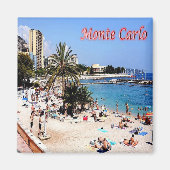 zMC017 MONTE CARLO, PLAGE, Monaco, Kühlschrank Magnet (Vorne)