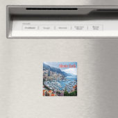 zMC018 MONTE CARLO Panorama, Monaco, Kühlschrank Magnet (In Situ (Geschirrspüler))