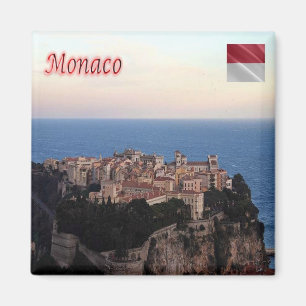 zMC023 VILLE MONACO wiew, Kühlschrank Magnet