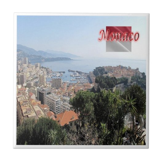 zMC025 MONACO von der Spitze des Exotischen Garten Fliese (Vorderseite)