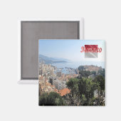 zMC025 MONACO von der Spitze des Exotischen Garten Magnet (Vorderseite/Rückseite)