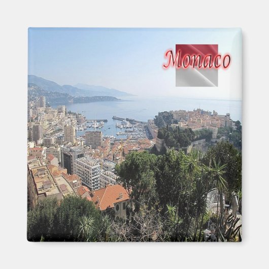 zMC025 MONACO von der Spitze des Exotischen Garten Magnet (Vorne)