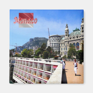 zMC026 MONACO, Europa, Kühlschrank Magnet