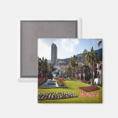 zMC028 MONACO, Europa, Kühlschrank Magnet (Vorderseite/Rückseite)