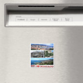 zMC035 MONACO Collage "I Liebe", Kühlschrank Magnet (In Situ (Geschirrspüler))