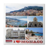 zMC037 MONACO Collage "I Liebe", Fliese (Vorderseite)