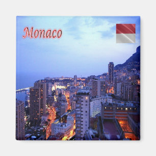zMC039 MONACO PER NACHT, Kühlschrank Magnet